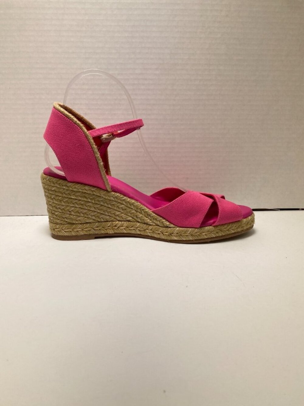 Stuart Weitzman Women's Fuchsia Mirela II Espadrille Wedge Sz 10B - Picture 5 of 9